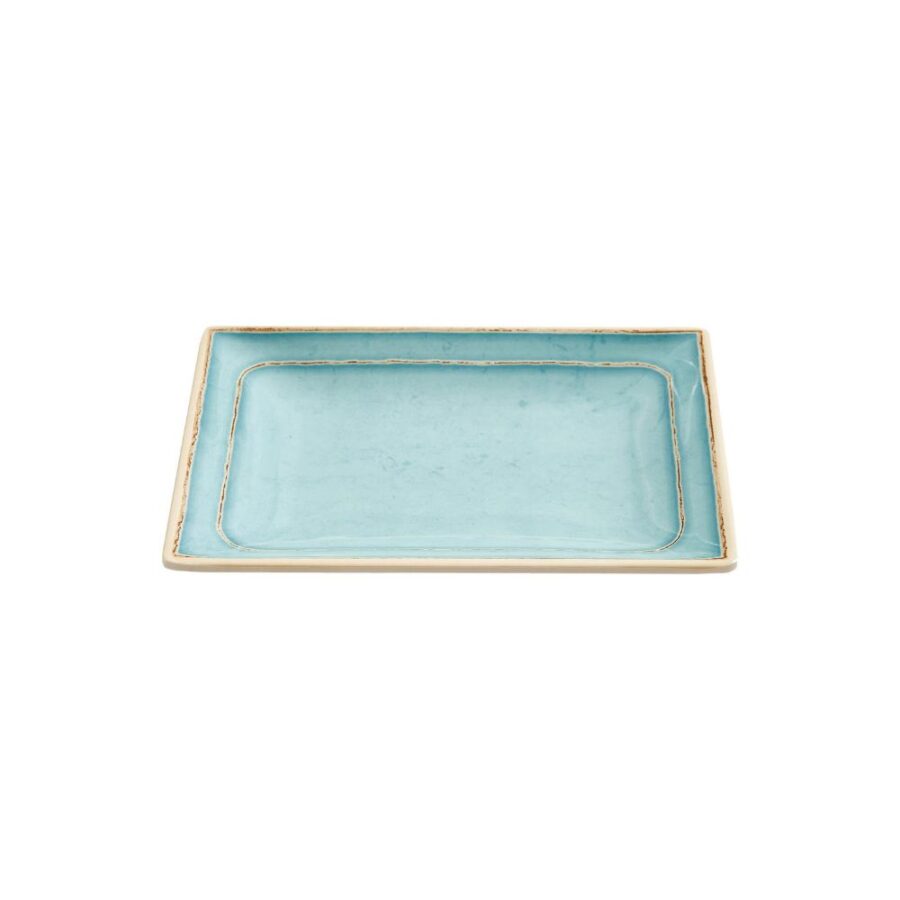 Toscana melamin tallerken/fad aqua 24,1cm