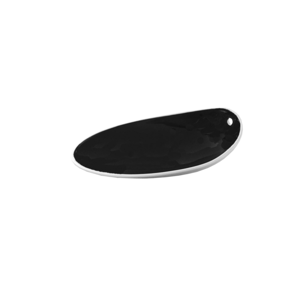 Cookplay Jomon tallerken mat hvid & blank sort