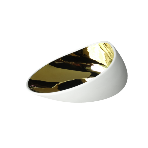 Cookplay Jomon large Skål mat hvid & blank guld