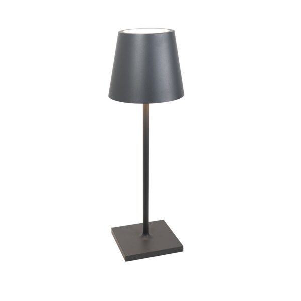 Zafferano Poldina L LED desk bordlampe dark grey