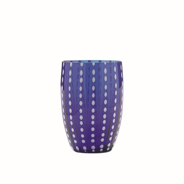 Zafferano Perle tumblerglas blue