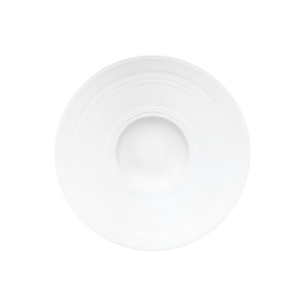 JL Coquet Hémisphère white dyb tallerken m/bred kant 23cm