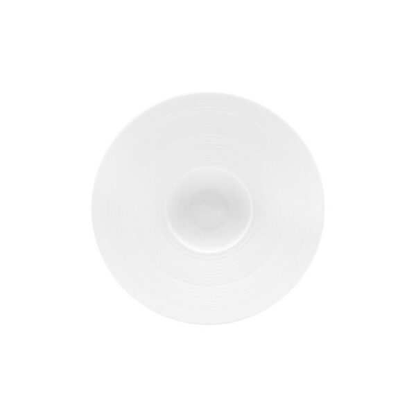 JL Coquet Hémisphère white dyb tallerken m/bred kant 19cm