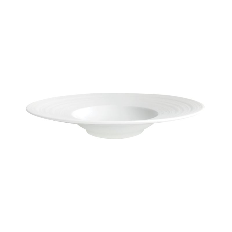 JL Coquet Hémisphère white dyb tallerken m/bred kant 19cm - Image 2