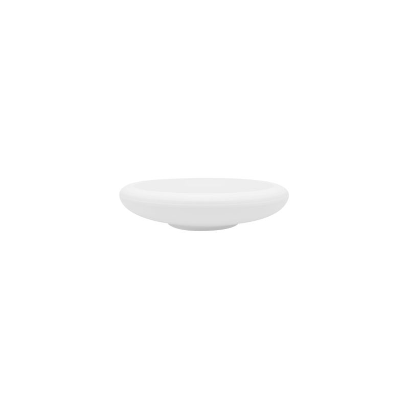 JL Coquet Hémisphère white satin bubble mini flat plate 16,5cm