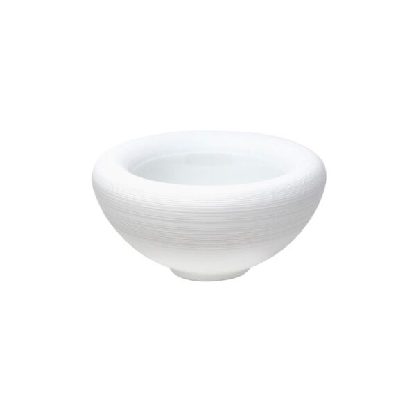 JL Coquet Hémisphère white satin bubble bowl