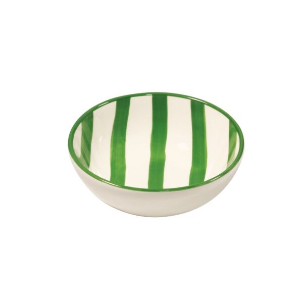 Zafferano Lido Righe skål 13cm green