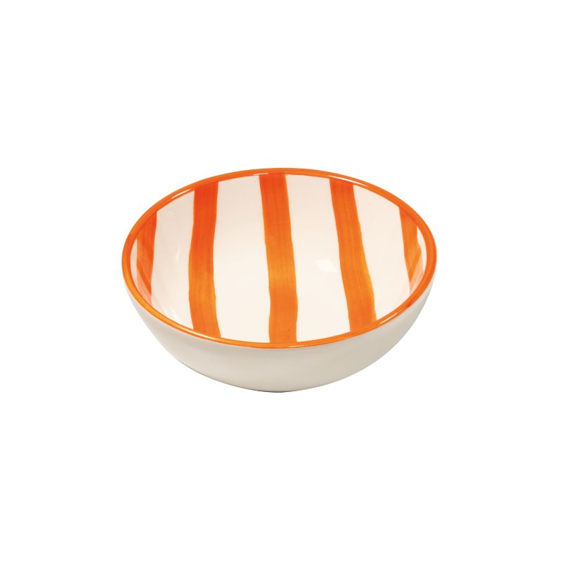 Zafferano Lido Righe skål 13cm orange