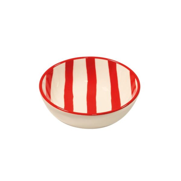 Zafferano Lido Righe skål 13cm red