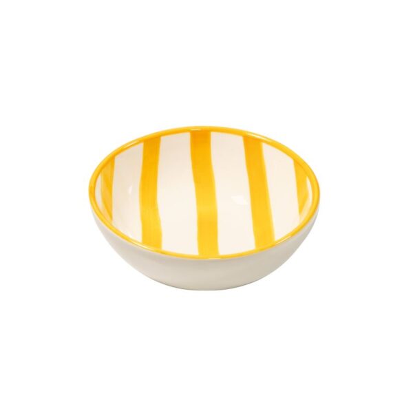 Zafferano Lido Righe skål 13cm yellow