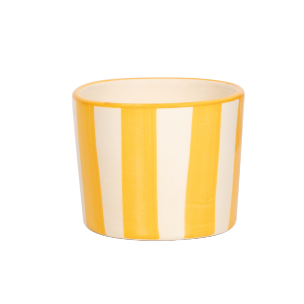 Zafferano Lido Righe kaffekrus 23cl yellow