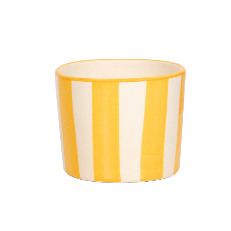 Zafferano Lido Righe kaffekrus 23cl yellow