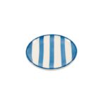 Zafferano Lido Righe flad tallerken 21cm blue