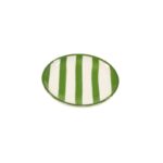 Zafferano Lido Righe flad tallerken 21cm green