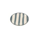 Zafferano Lido Righe flad tallerken 13cm gray