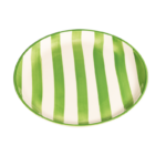 Zafferano Lido Righe flad tallerken 28cm green