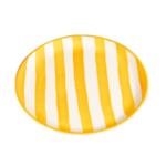 Zafferano Lido Righe flad tallerken 28cm yellow