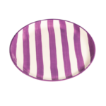 Zafferano Lido Righe flad tallerken 28cm violet
