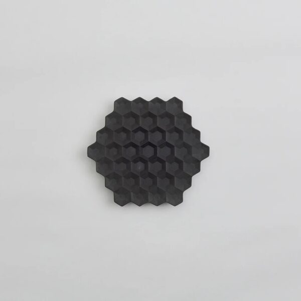 Artilugis Polygon flad tallerken 10cm black