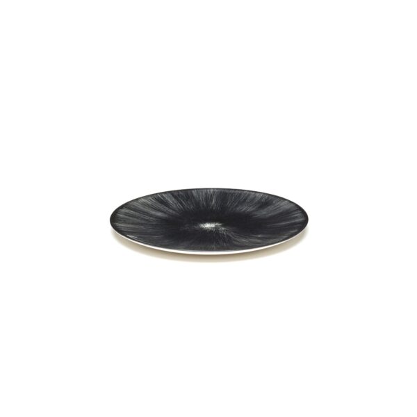 Serax Dé flad tallerken S white/black 6 140mm
