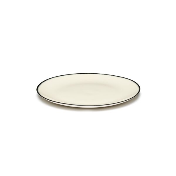 Serax Dé flad tallerken M white/black 1 175mm