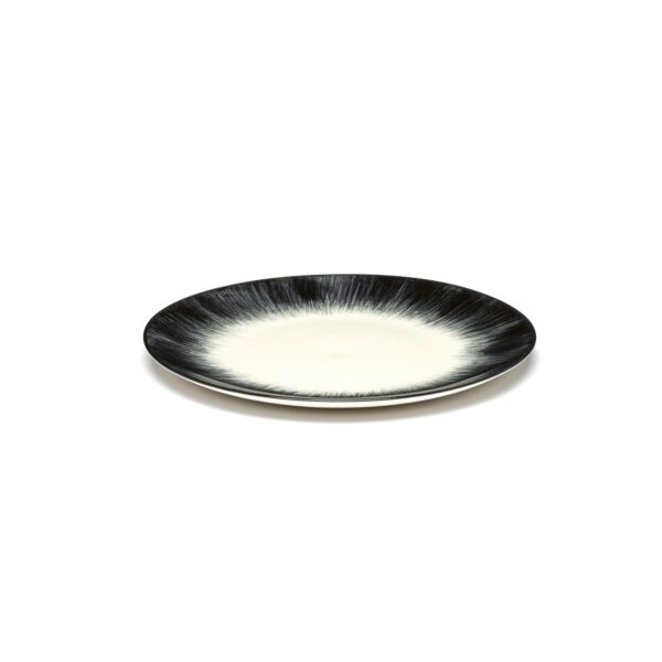 Serax Dé flad tallerken M white/black 4 175mm