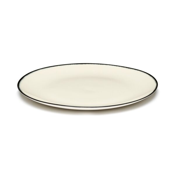 Serax Dé flad tallerken L white/black 1 240mm