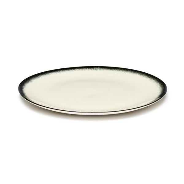Serax Dé flad tallerken L white/black 3 240mm