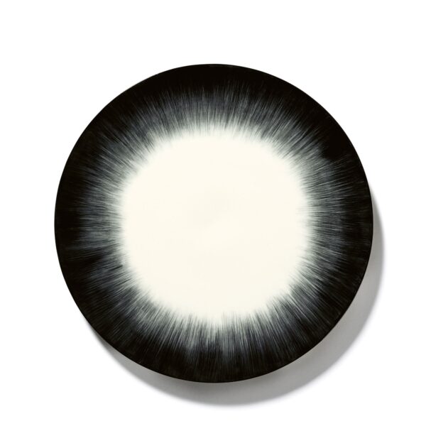 Serax Dé flad tallerken L white/black 5 240mm