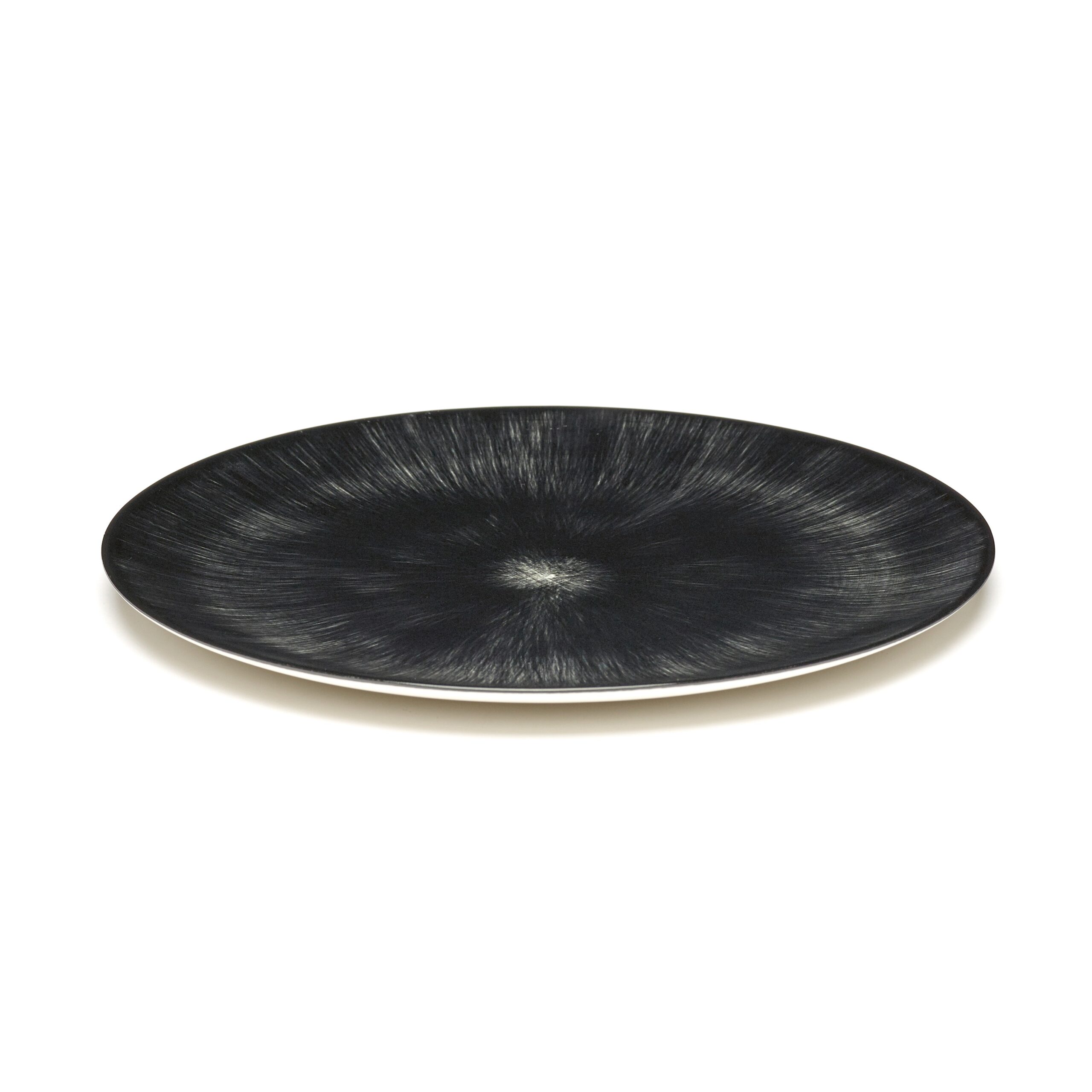 Serax Dé flad tallerken L white/black 6 240mm