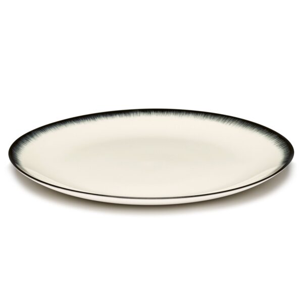 Serax Dé flad tallerken XL white/black 3 280mm
