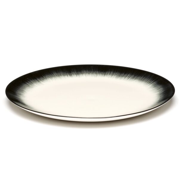Serax Dé flad tallerken XL white/black 4 280mm