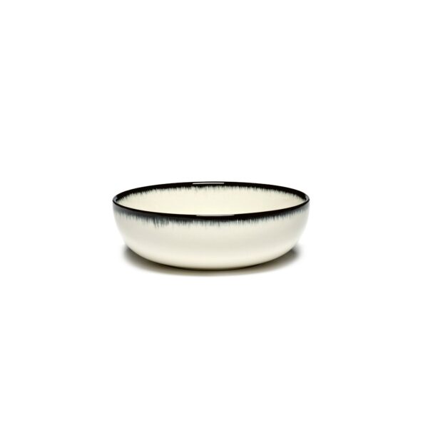 Serax Dé dyb tallerken xs white/black A 129mm