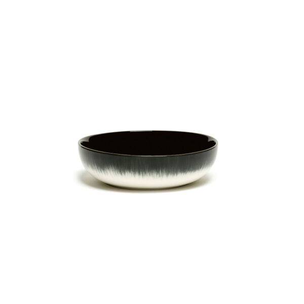 Serax Dé dyb tallerken xs white/black B 129mm