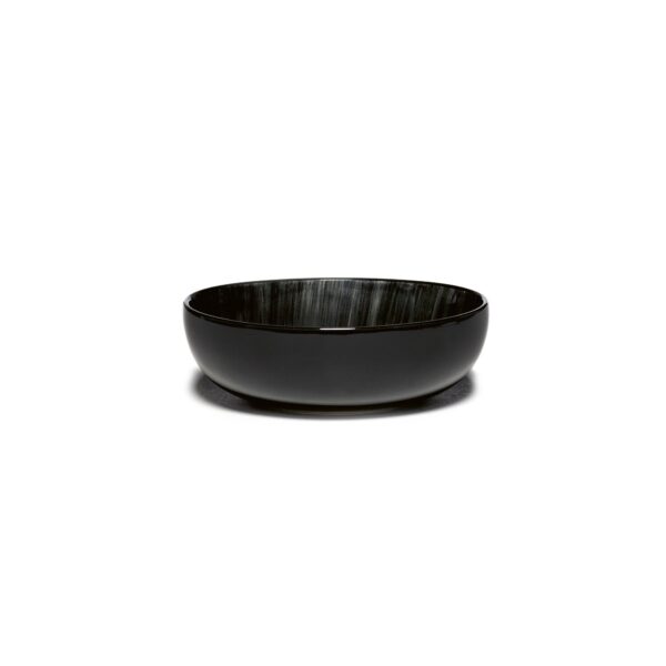 Serax Dé dyb tallerken xs white/black C 129mm