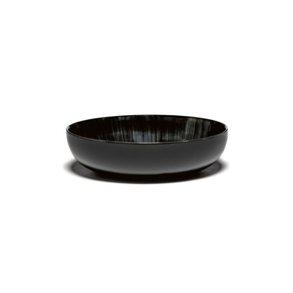 Serax Dé dyb tallerken s white/black C 155mm