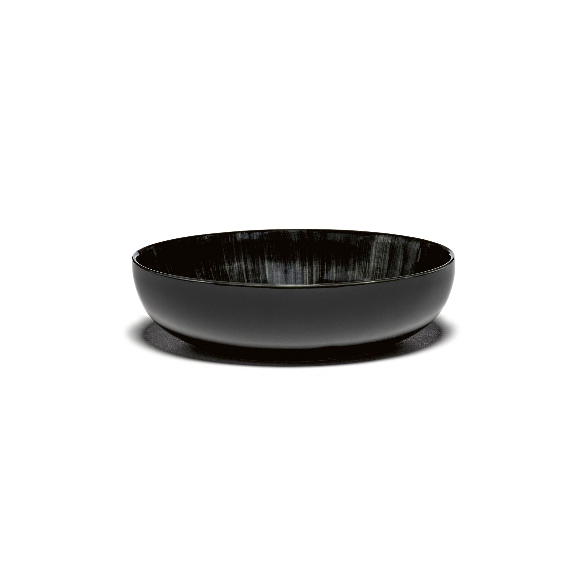 Serax Dé dyb tallerken s white/black C 155mm