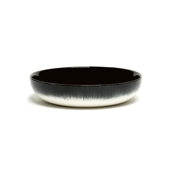 Serax Dé dyb tallerken m white/black B 185mm