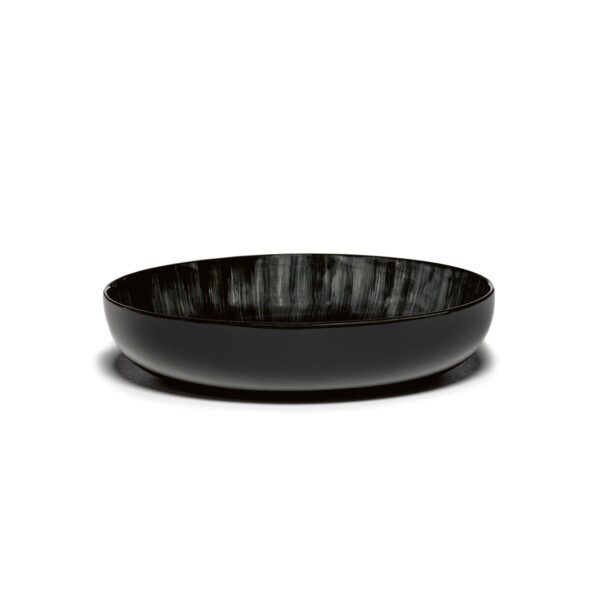 Serax Dé dyb tallerken m white/black C 185mm