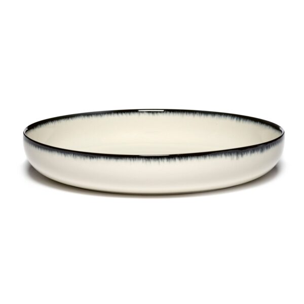 Serax Dé dyb tallerken l white/black A 240mm