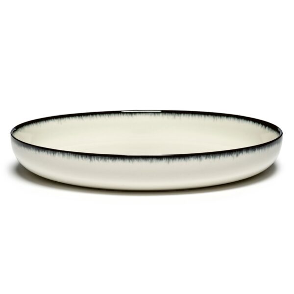 Serax Dé dyb tallerken xl white/black A 270mm