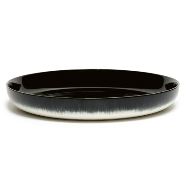 Serax Dé dyb tallerken xl white/black B 270mm