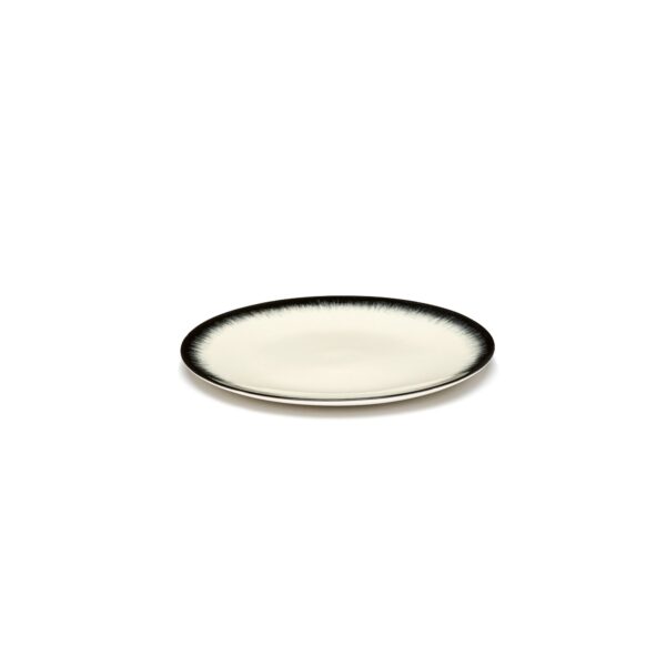 Serax Dé flad tallerken S white/black 3 140mm