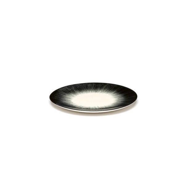 Serax Dé flad tallerken S white/black 4 140mm