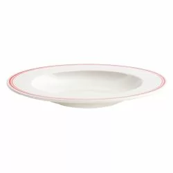 Verlo Forte Rivo dyb tallerken røde striber 26cm - Billede 3