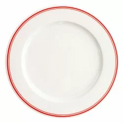 Verlo Forte Vira flad tallerken røde striber 27cm